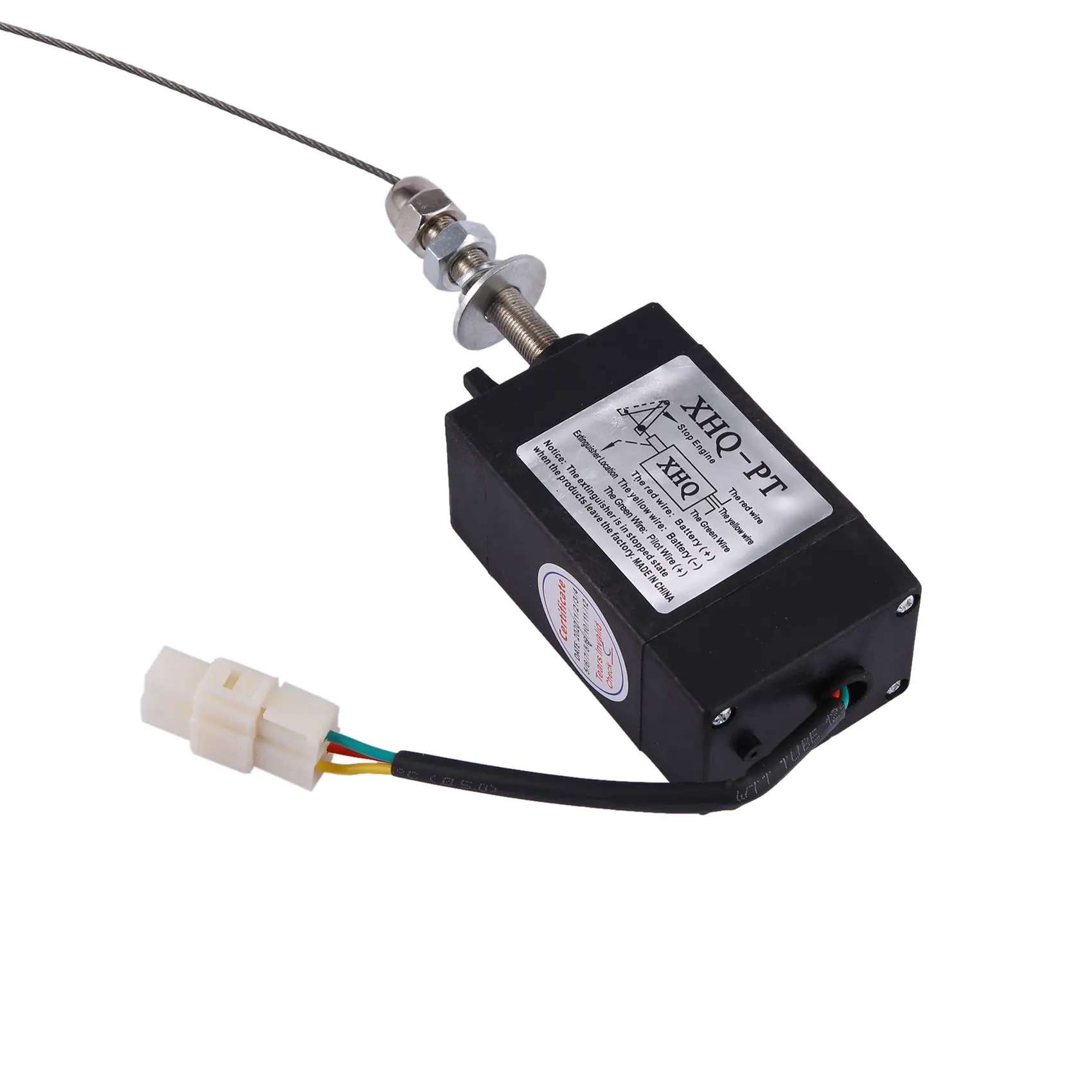 Normalmente aperto DC 12V Dispositivo di spegnimento della fiamma del motore Elettrovalvola di arresto del motore XHQ-PT Tipo di accensione Spegnimento di fiamma magnetico G