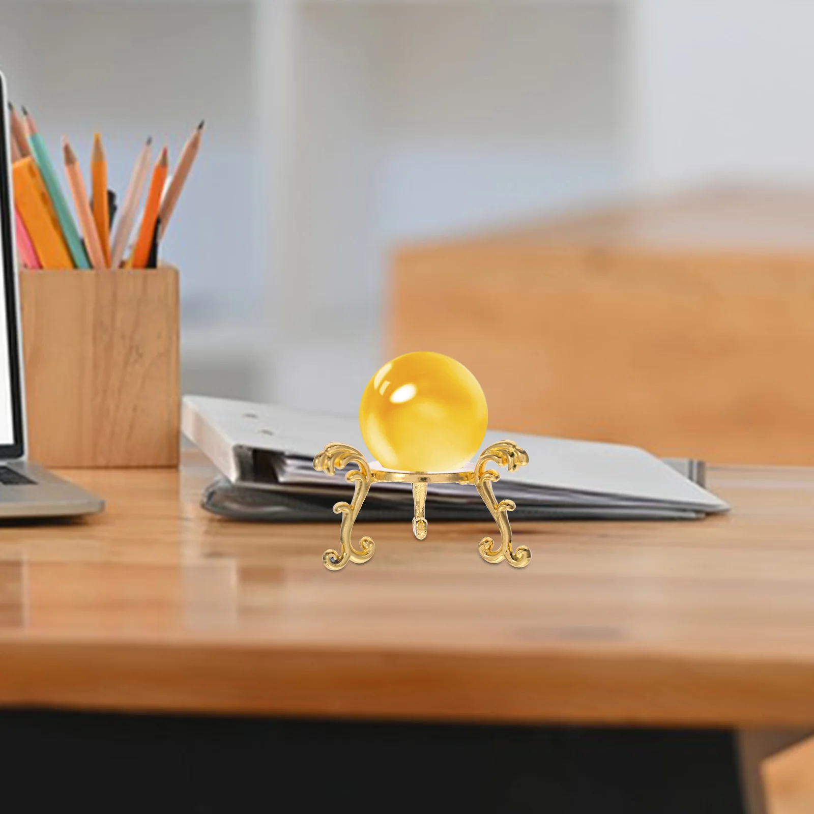 

10pcs Crystal Sphere Stand Metal Alloy Display Holder For Crystal Balls Home Office Study Decor - Portable Scratch-Resistant