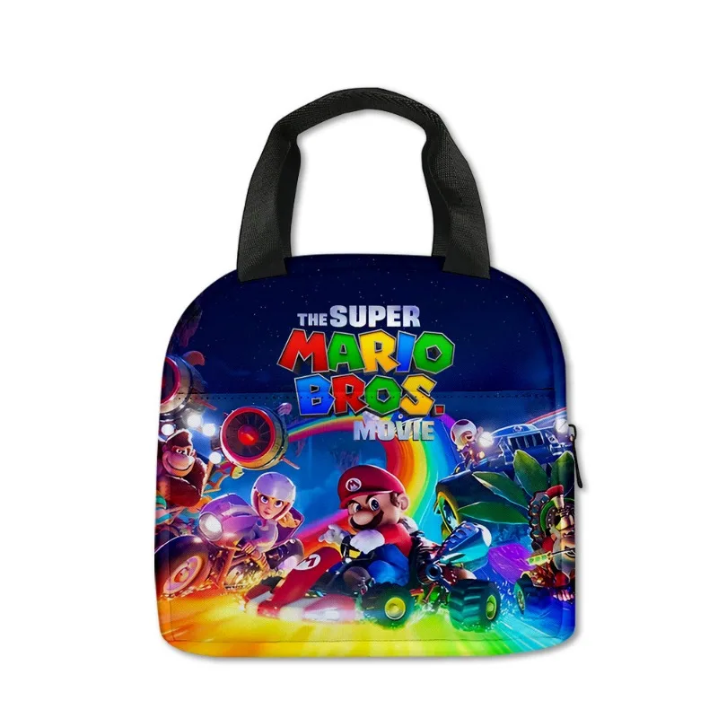 حقائب غداء سوبر ماريو بروس للأطفال ، سفر أنيمي ، علبة فطور حرارية ، مدرسة ، صندوق غداء مريح ، حقائب طعام ، حقيبة ثلج محمولة #4