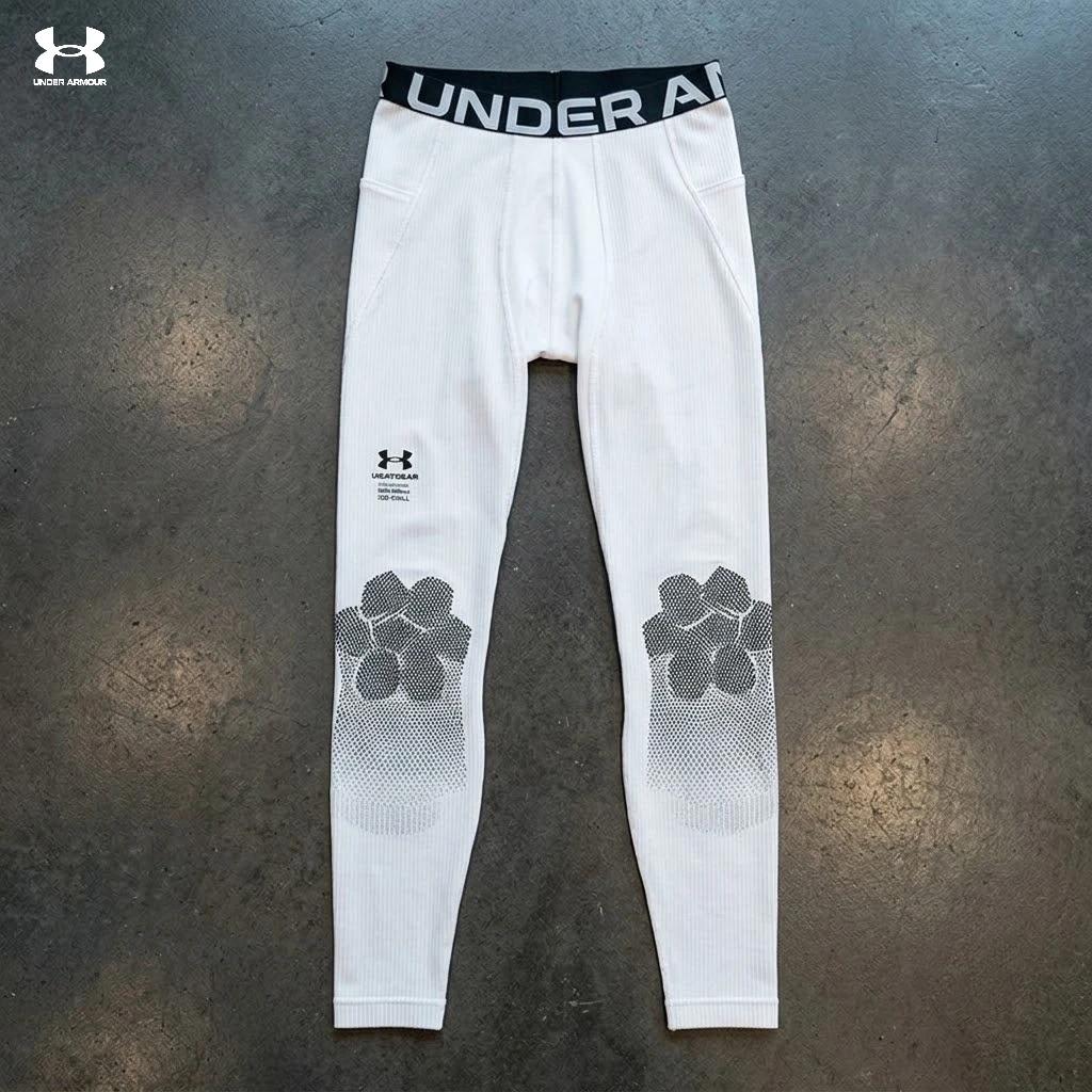 Authentic Under Armour HeatGear Print Pocket Leggings, Quick Dry Elastic Breathable Tights for Running Basketball Gym view 6