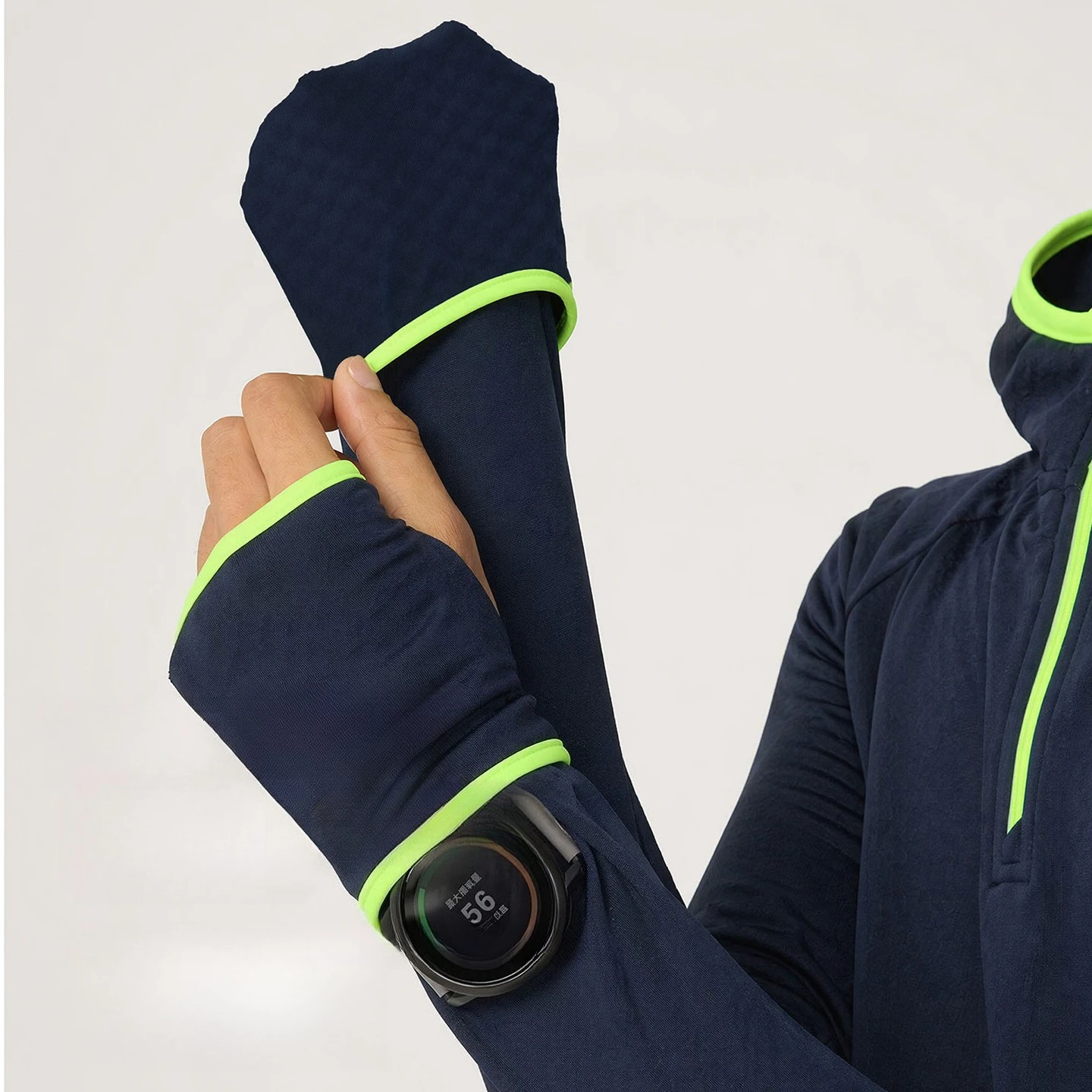 Men's Sweatshirt Sports Hooded Gym Workout Tops Men Women Windproof Long-sleeved Hoodies Fleece Running Sweater Man Active Wear