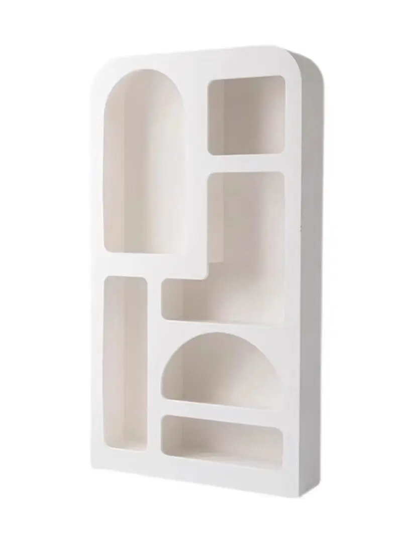Display Cabinet, Bookshelf, Floor Storage Rack, Modern Display Cabinet, Cream Style Cave Cabinet