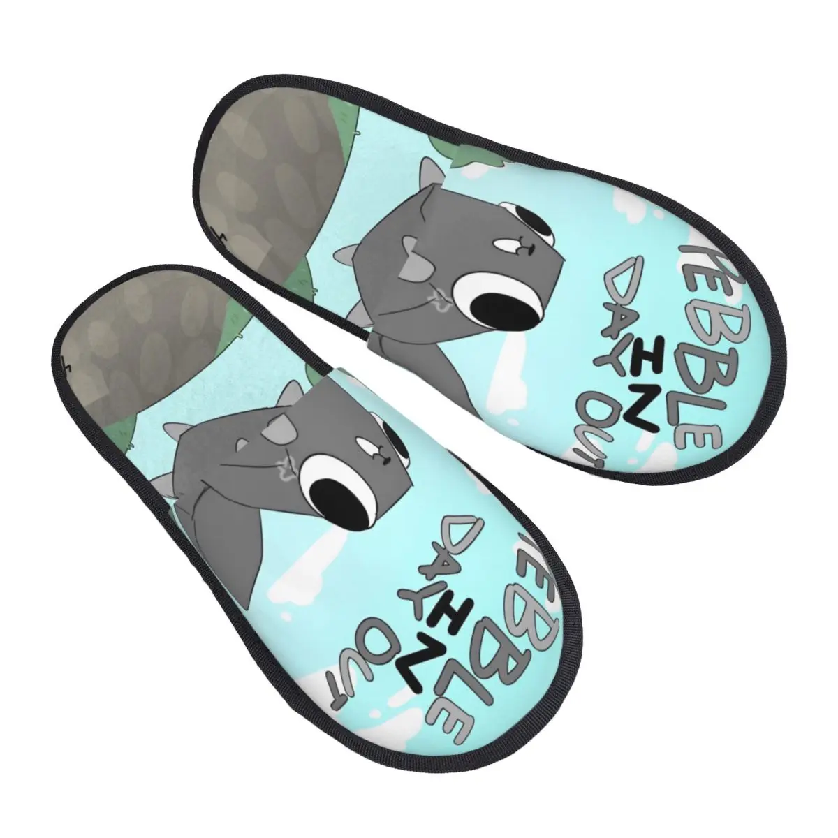 

Dandys World Poster Winter Slippers Living Room Games Cozy Memory Foam Slides Non Slip