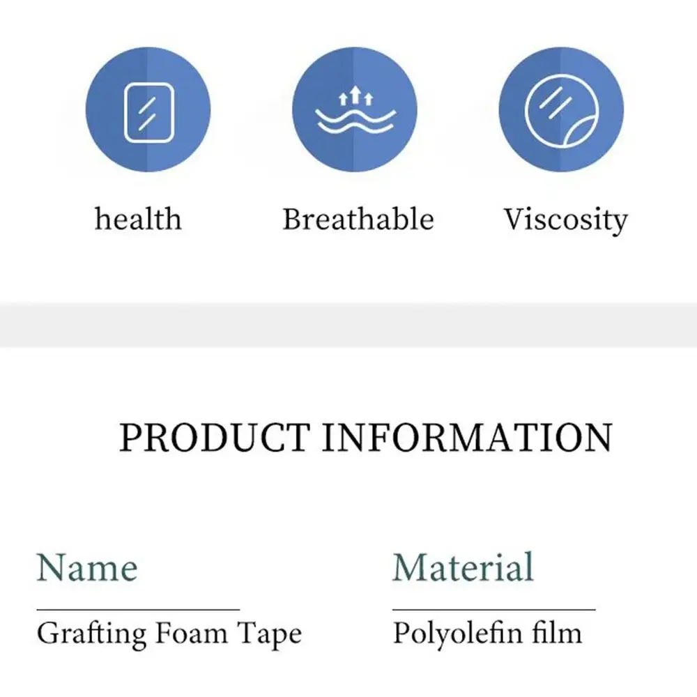 Non-woven Lash Patch Tape Breathable Eyelash Extension False Eyelash Foam Sponge Tape Anti-allergy Adhesive Under Eye Paper Tape
