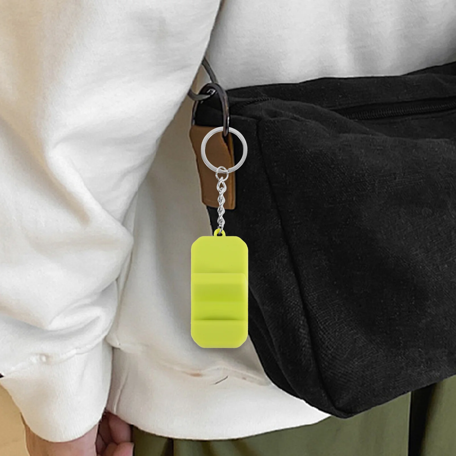

2pcs Portable Phone Holder Keychain For Desk Foldable Mobile Stand Universal Cubicle Accessories Desktop Cell Phone Rack Compact