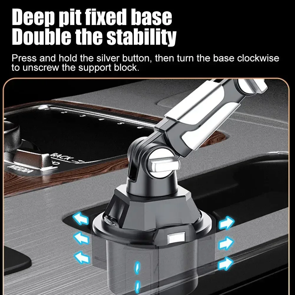 車用カップホルダー 車載用ウォーターカップホルダー ロングジョイントポジション 携帯電話 タブレットコンピュータ ユニバーサルカーブラケット