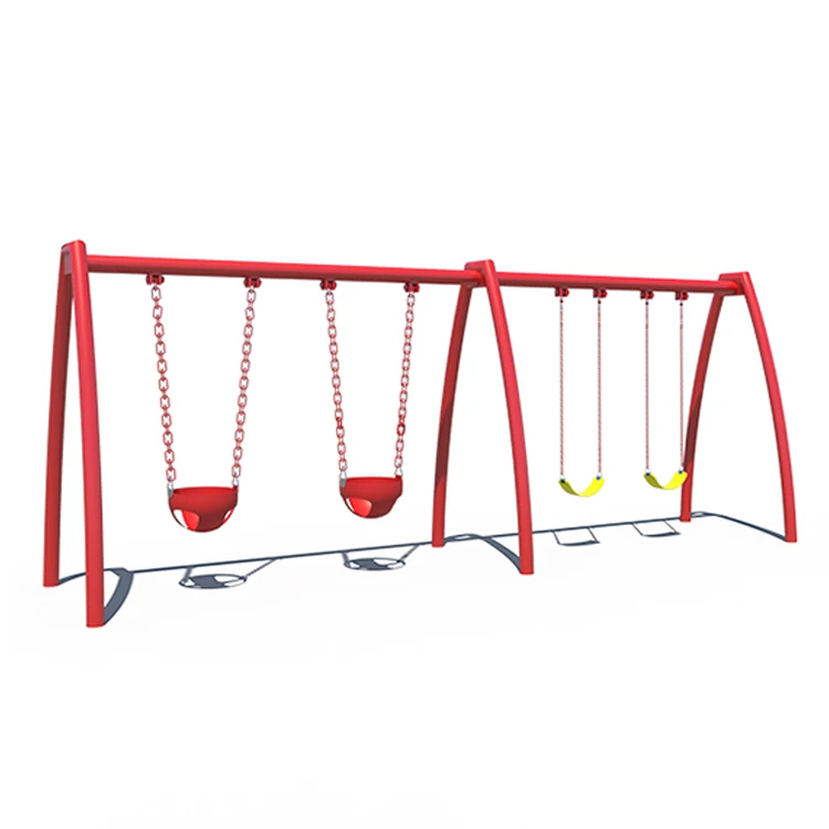 

Chinese made children's playground equipment metal swing