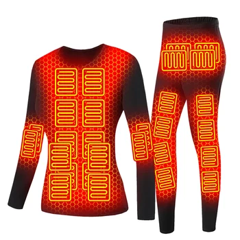 Winter thermal heated underwear men&#x27;s vest heated jacket USB electric heating clothing men&#x27;s ski suit Moto autumn pants