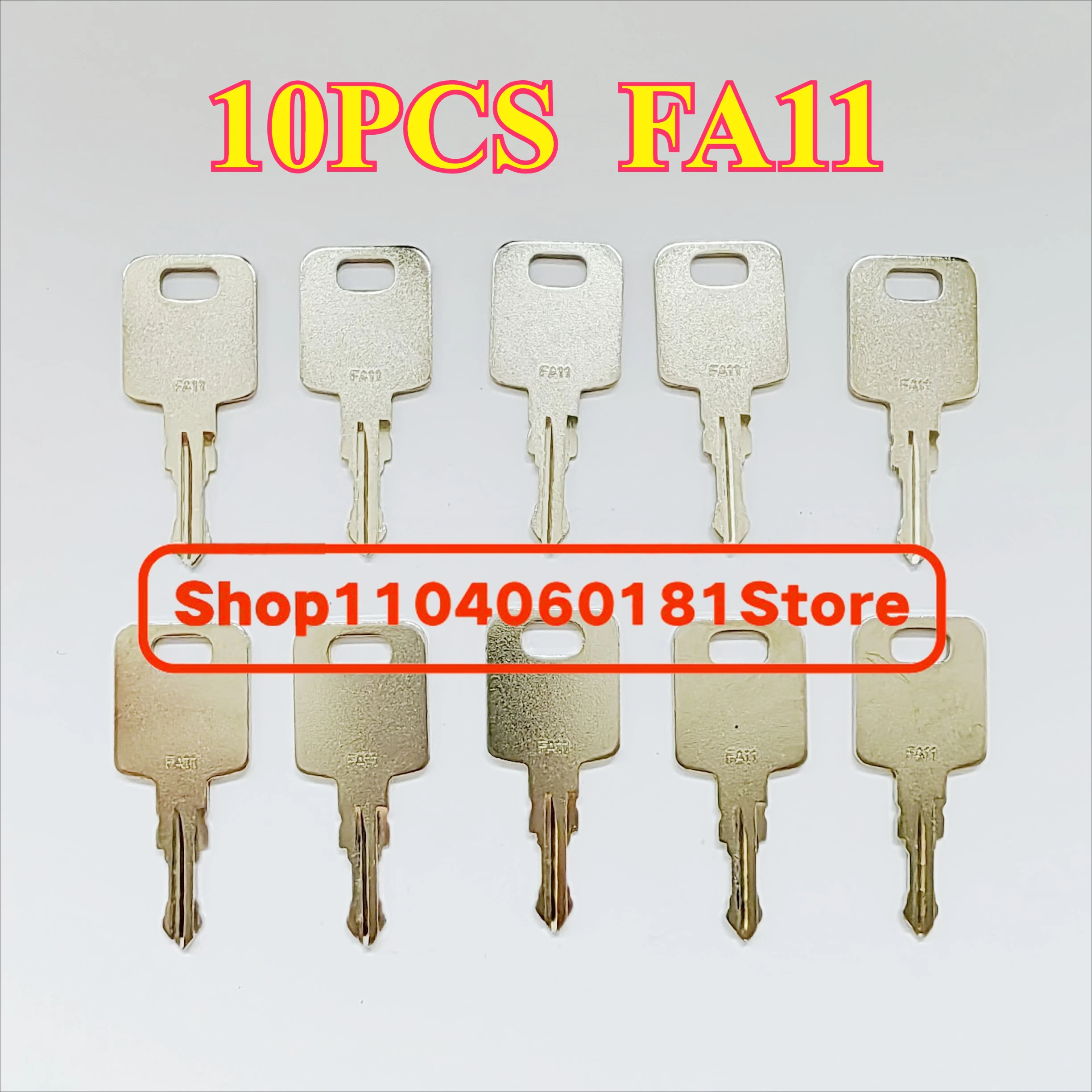 

10PCS FA11 Keys Ignition Key Fits for JCB 334/D7450 334-D7450 Style Adblue