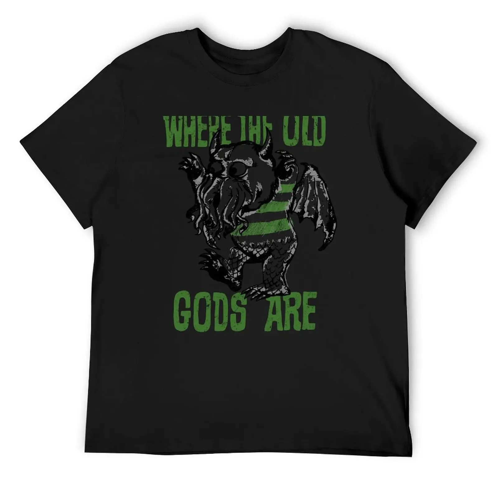 

Футболка Old Gods, забавные футболки, мужская футболка с аниме, футболка для мужчин