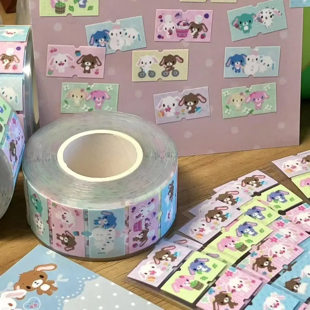 

Sanrio Dessert Bunny mini flicker label Stickers Sealing tape Price stickers Hand account desktop diy decoration girl toy gift