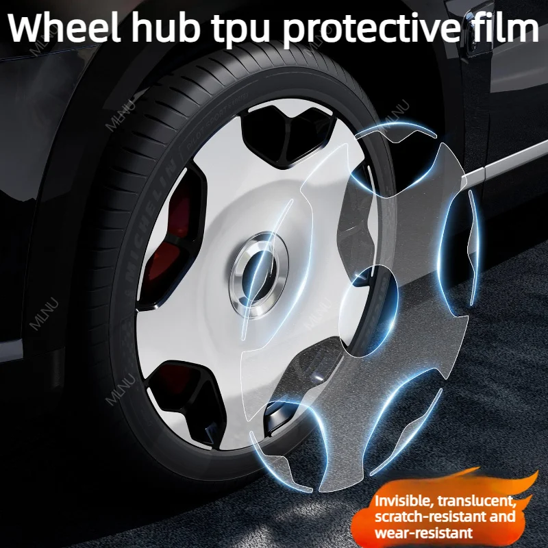 Transparent Wheel Protector For ZEEKR 9X 2025-2026 Accessories Scratch-Proof Corrosion-Resistant Anti-Oxidation Self-Cleaning
