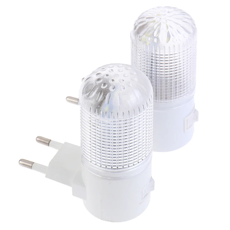 Luz de parede de emergência com plugue EU, iluminação doméstica, luz noturna, lâmpada de cabeceira, parede, energeticamente eficiente, 4 LEDs, 3W, 2PCs