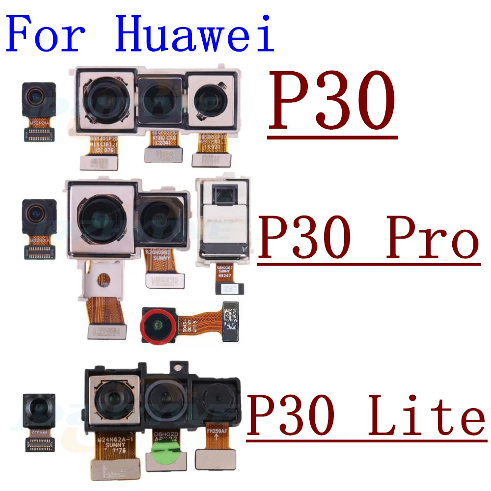 Original For Huawei P30 Pro Lite Front Rear View Back Camera Frontal Main Facing Small Camera Module Flex Replacement Parts