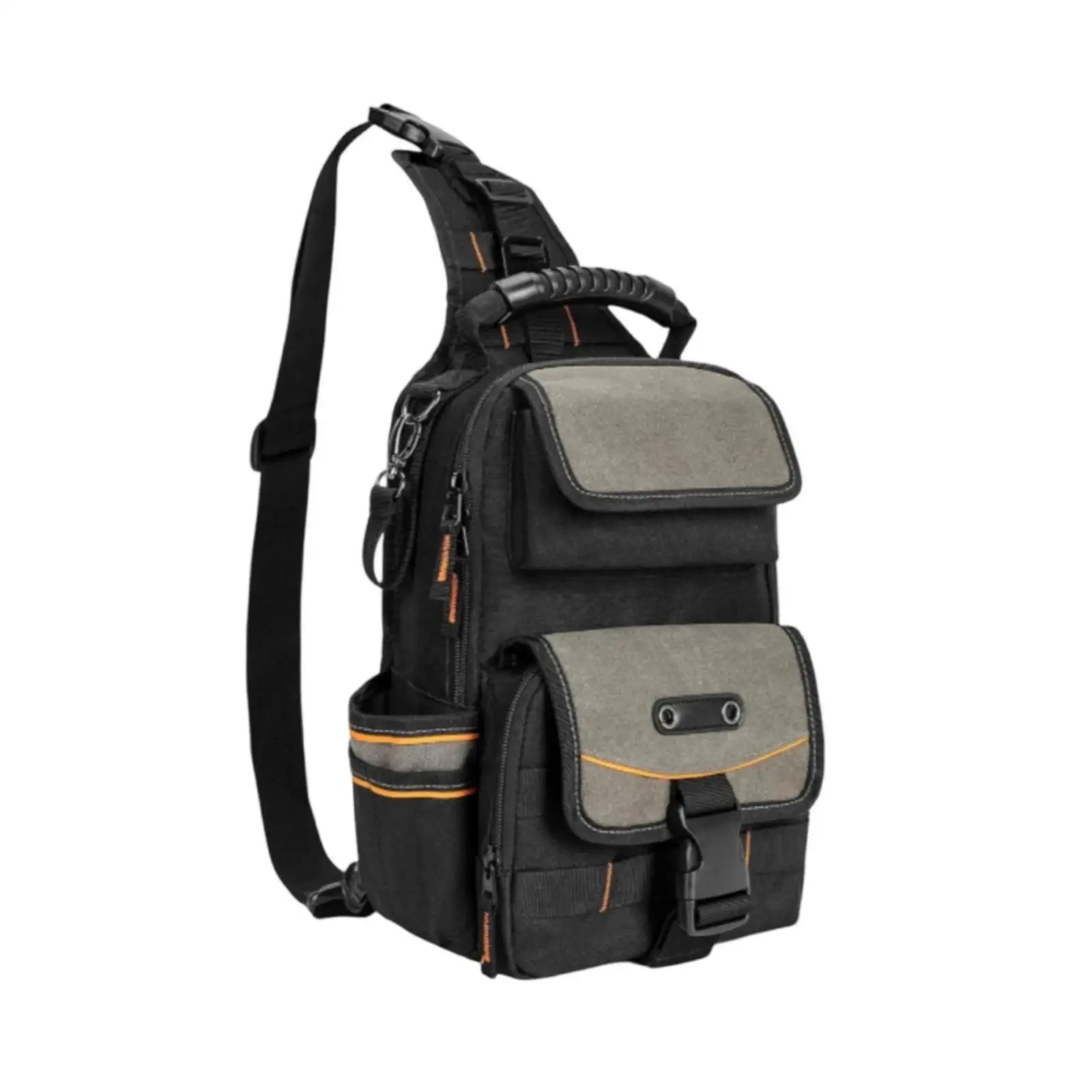 Tool Bag with Shoulder Strap Sturdy Tool Bag Backpack with Pockets Heavy-Duty Compact for Electricians, Job-Site