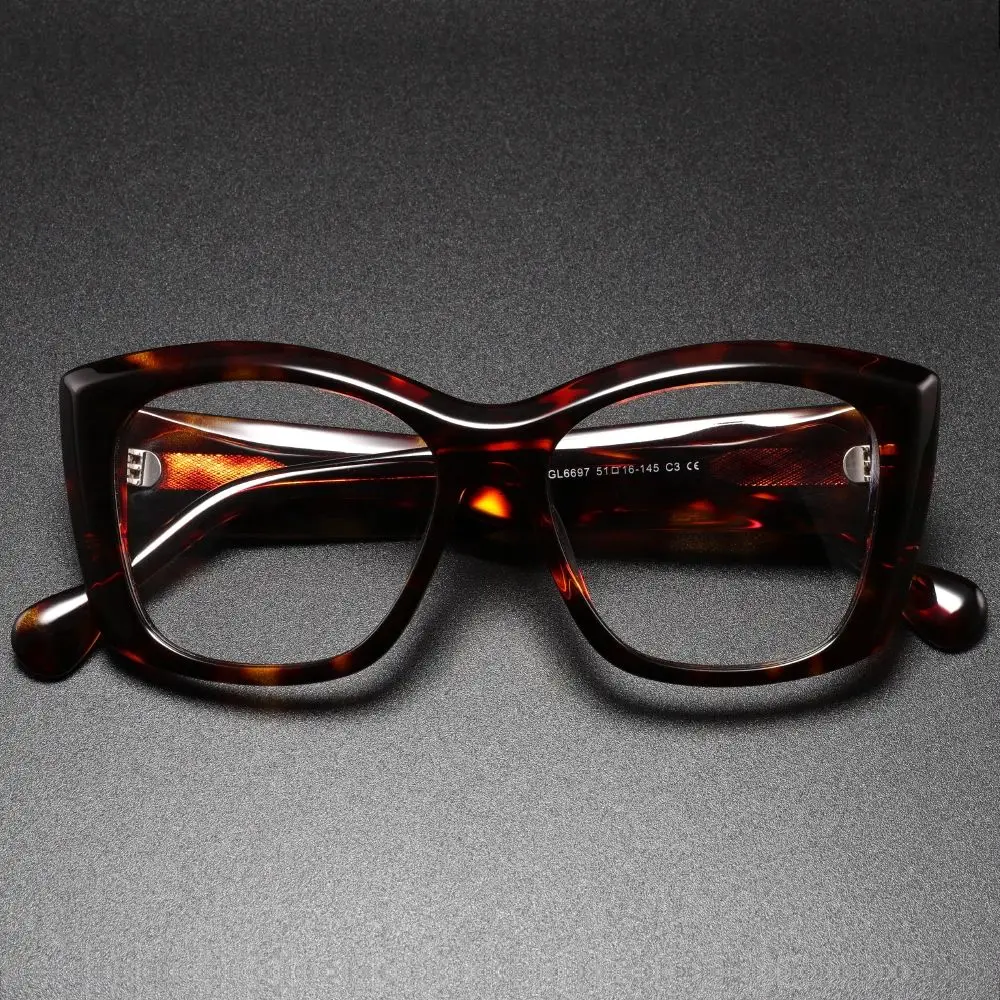 

Big Square Acetate Glasses for Men Brand Design Eyeglasses Frame Luxury Customize Myopia Presbyopia Prescription Optical Eyewear