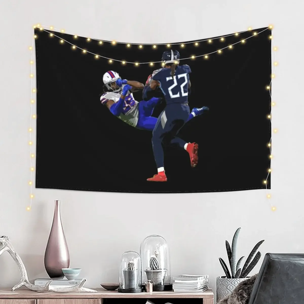 Derrick Henry T-ShirtDerrick Henry T-Shirt_by Fun Time T-Shirts_ Tapestry Custom Wall Hanging Wall Tapestry