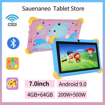 新しいグローバル 7.0 インチ子供用タブレット、4GB RAM、64GB ROM、5G WiF4000mAh バッテリー、Google Android 9.0 をサポートするデュアル カメラ
