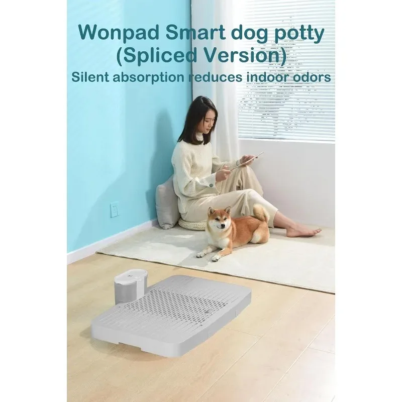 WonPad Smart Dog Potty Free from Disposable Pee Pads!Automatical Pee Sensing! Smart Pee Collecting with Low Carbon Emissions view 2