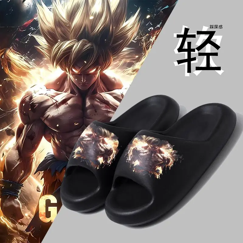 

Dragon Ball Summer New Super Soft Cartoon Men and Women One-Lip Flop Animation Handsome Sandals Couples Wear Non-Slip Slippers