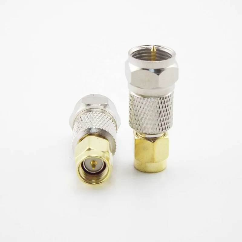 2pcs SMA male female to F male female Antenna Connector adapter plug sma Male Female RF Adapter Coax Coaxial cable