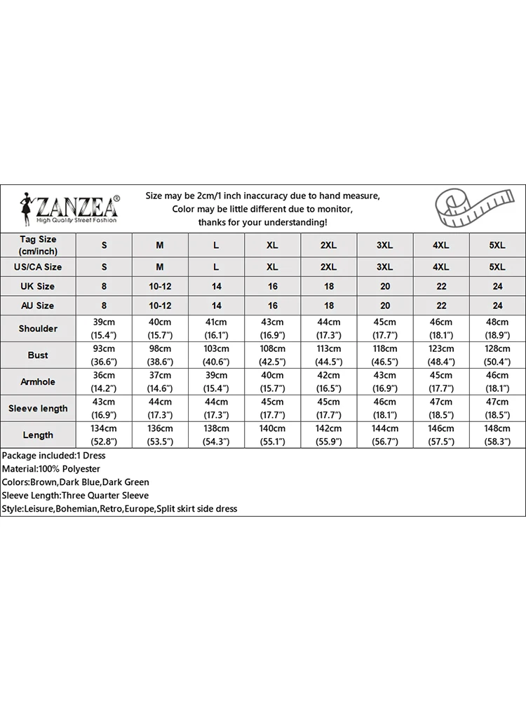 Moda ZANZEA solidna sukienka damska z 3/4 rękawami dekolt z klapami jesienna elegancka letnia letnia sukienka na co dzień ulica 2023