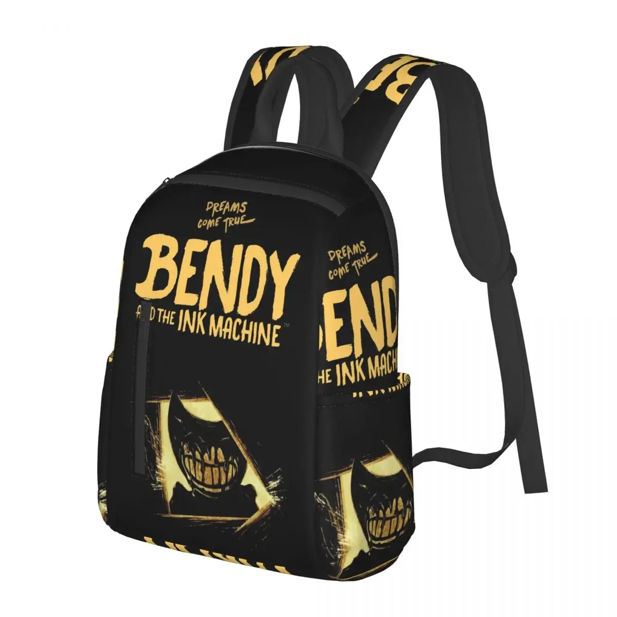 

Bendy And The Ink Machine Cartoon Game Student Backpack School Bag Travel Daypack for Boys Girls Fashion Bookbag Shoulder Bags