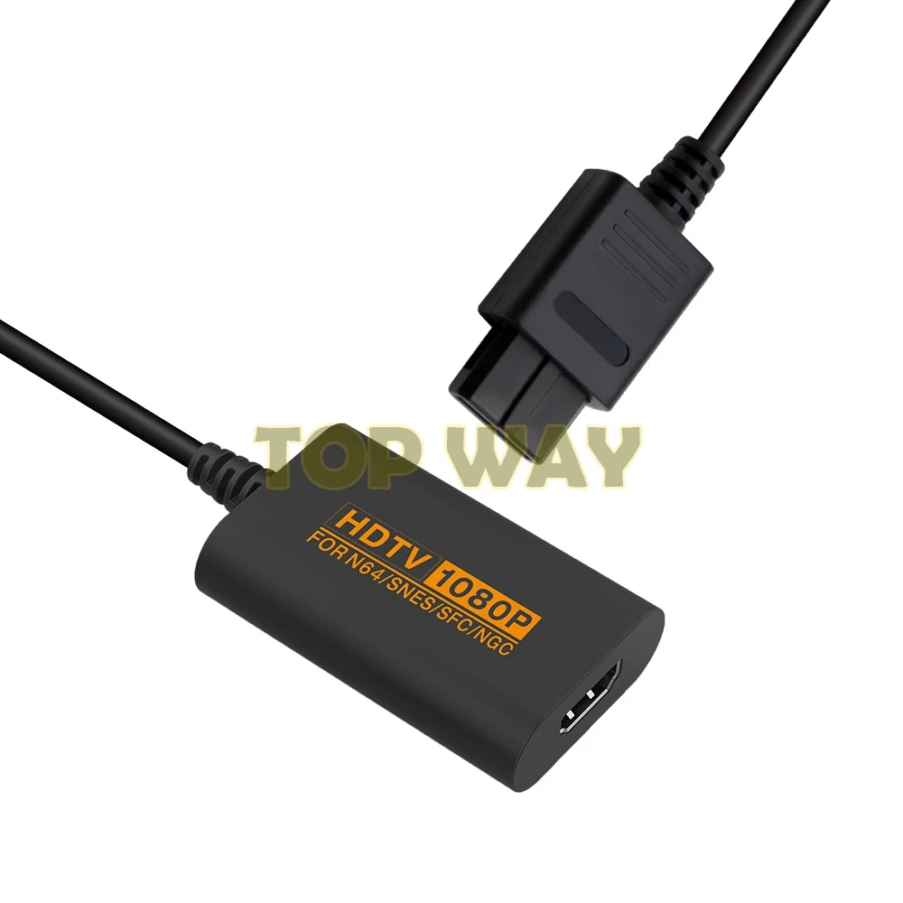 1 قطعة HDMI-متوافق HDTV محول مهائي كابلات لنينتندو 64 N64 SNES SFC NGC يقبل AV و SV S-video المدخلات 1080P الإخراج