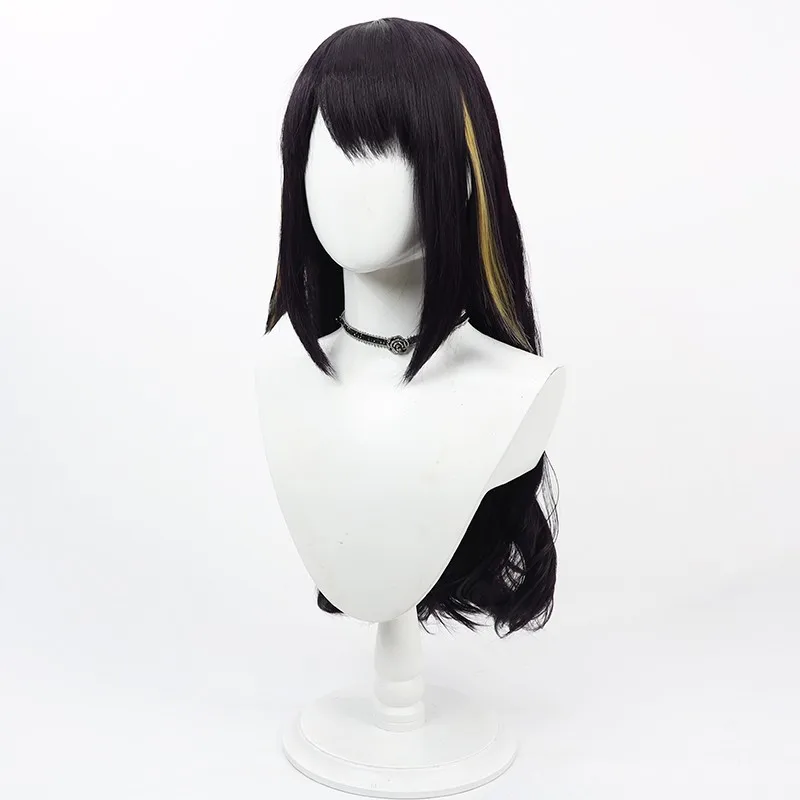 Hololive EN VTuber Ninomae Ina'nis شعر مستعار كوسبلاي شعر مجعد هدية الهالوين #3