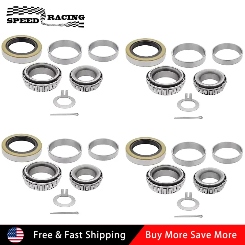 

Комплект уплотнений подшипников оси для прицепов-лодок L446494 L44610 L68149 L68111, 1-1/16'' до 1-3/8'', серебристый, для осей грузоподъемностью 3500 фунтов