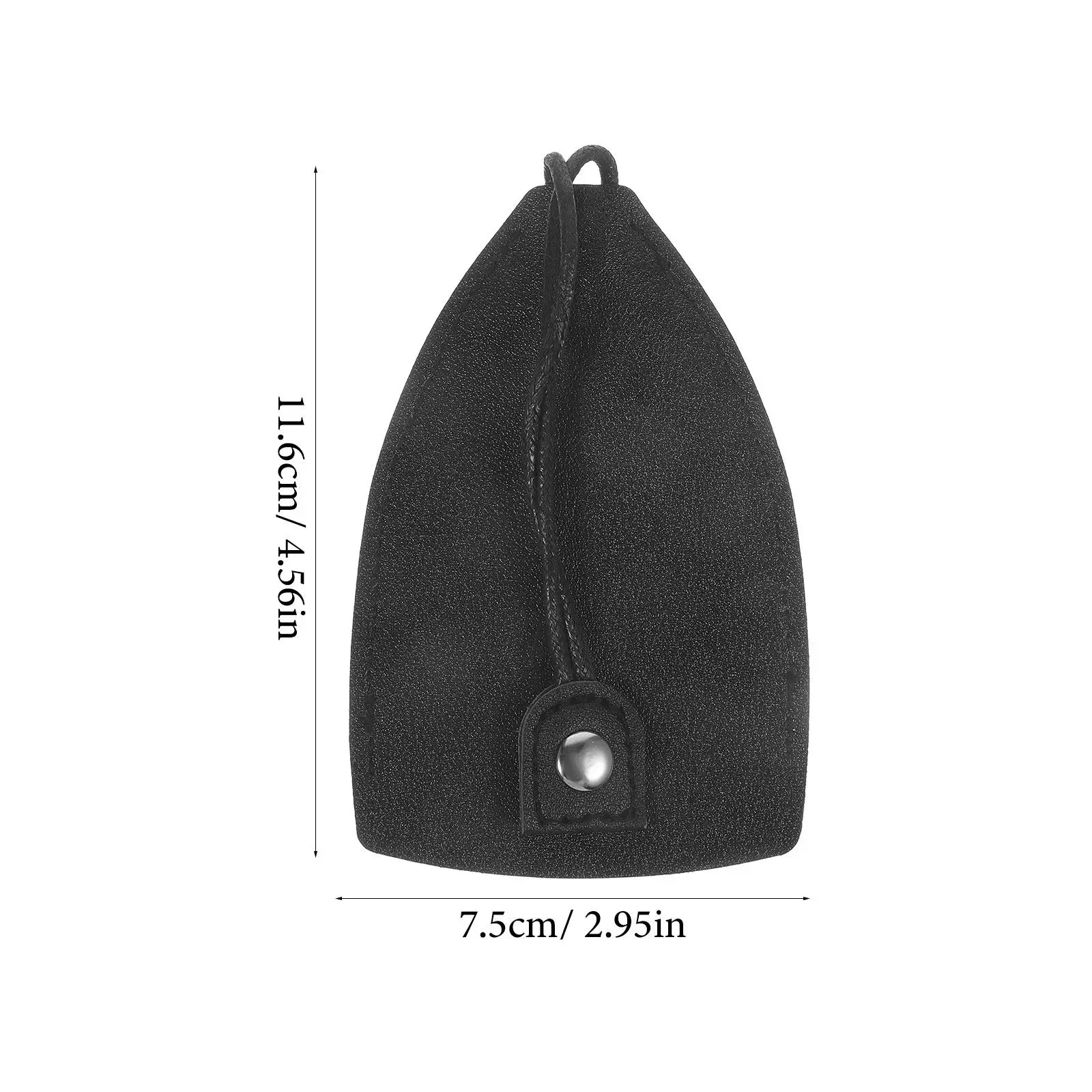 2Pcs Portable Key Bag Car Key Case Small Compact PU Material Pull-Out Design Convenient Storage Pouch for Keys view 3