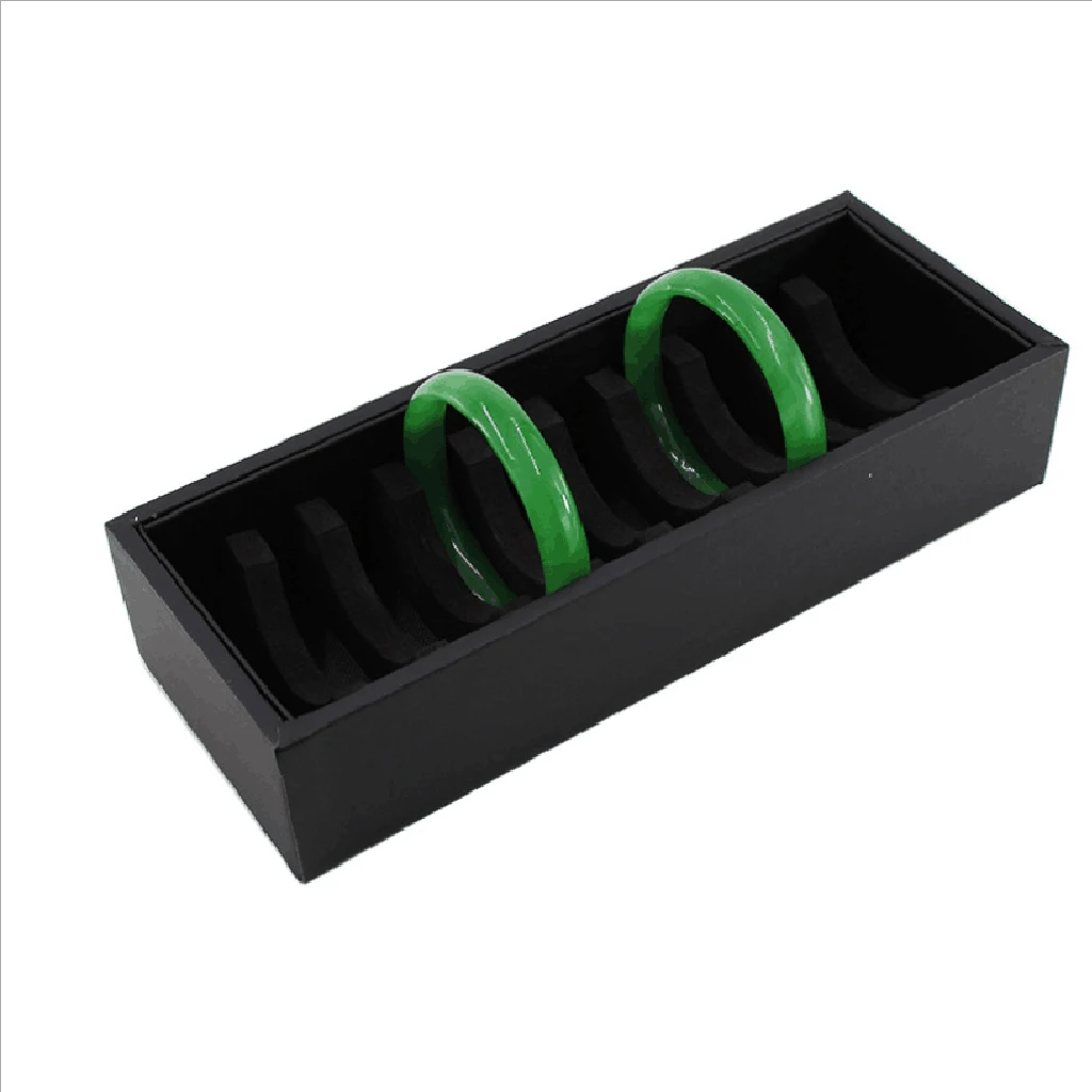 Bracelet Jewelry Showcase Box with 10 Compartments PU Leather Jewelry Packaging Case for Home Display
