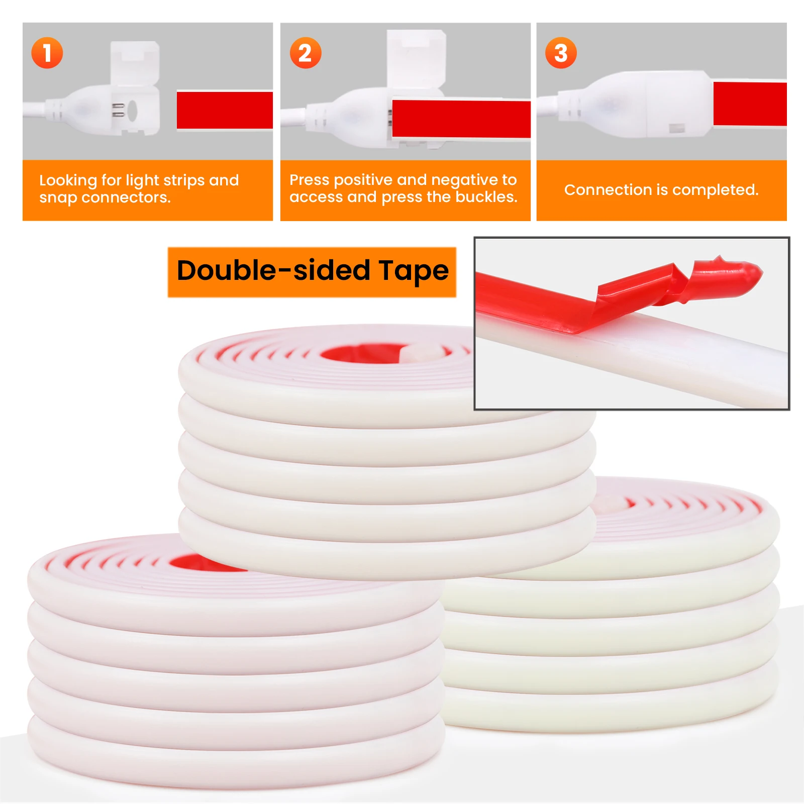 Dimmerable COB Neon Strip AC 220V EU UK Plug 3000K 4000K 6000K Waterproof Self Adhesive Home Decor Flexible Ribbon Chain Light