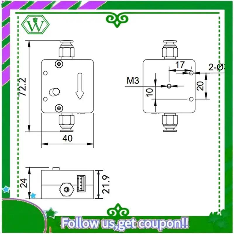 كاشف خيوط ذكي موثوق به كسر خيوط عالي الدقة/كاشف انسداد فوهة ملحقات طابعة ثلاثية الأبعاد #6
