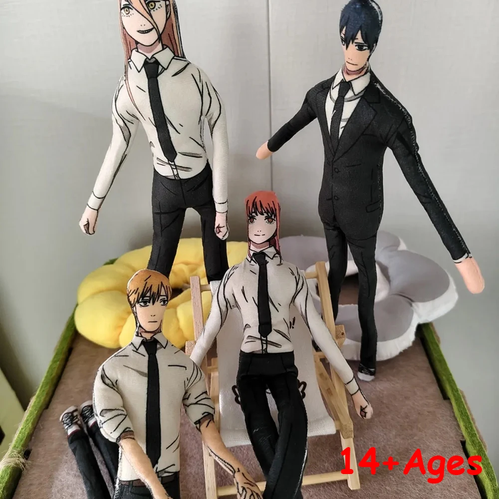 Anime tronçonneuse homme Makima Denji Hayakawa Aki Cosplay poupée abstraite mince torsion forme coton poupée chambre décoration