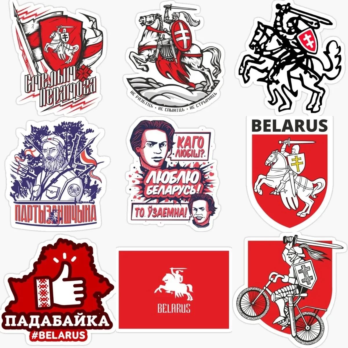 

BY Belarus Flag Map Knight PVC Creative Stickers for Decorate Car Table Motorcycle Off-road Van Laptop Wall Decal Accessories