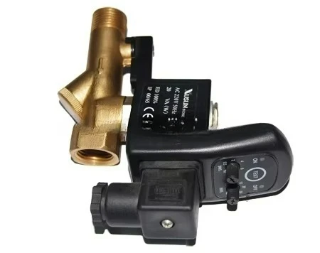 

Electric Solenoid Valve 1/2" 1/4" Thread Size air Compressor Parts Timer Drain Auto Drain Valve