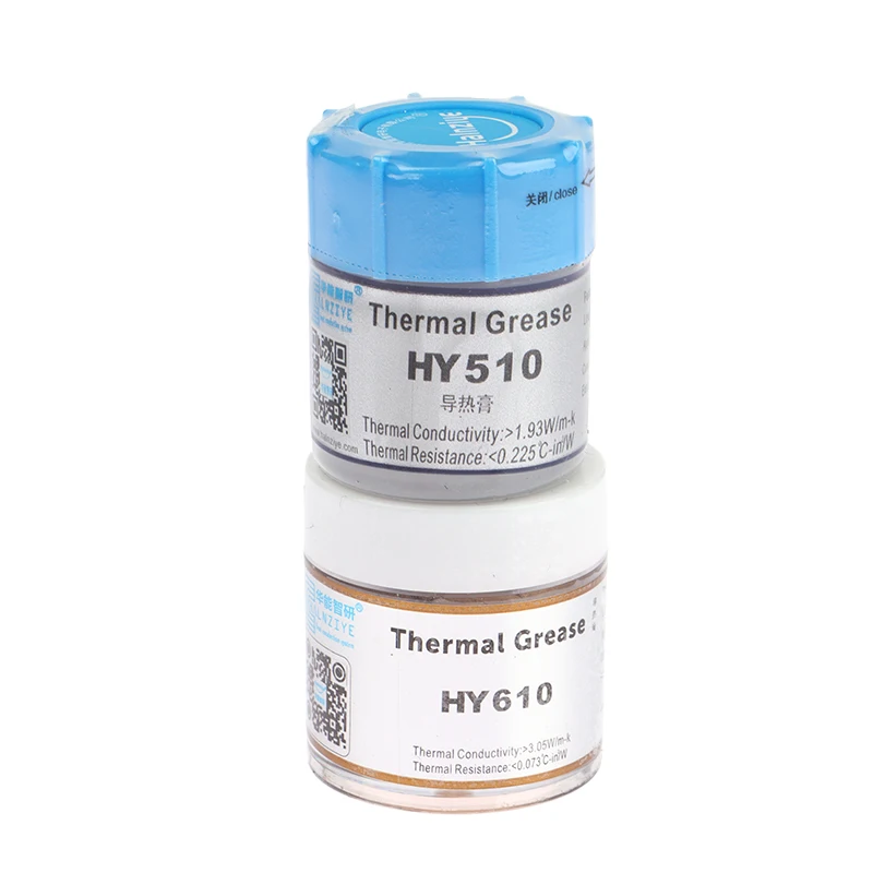 HY510/HY610 20g Silicone Thermal Paste Heat Transfer Grease Heat Sink CPU GPU Chipset Notebook Computer Cooling Cream -50-280°C