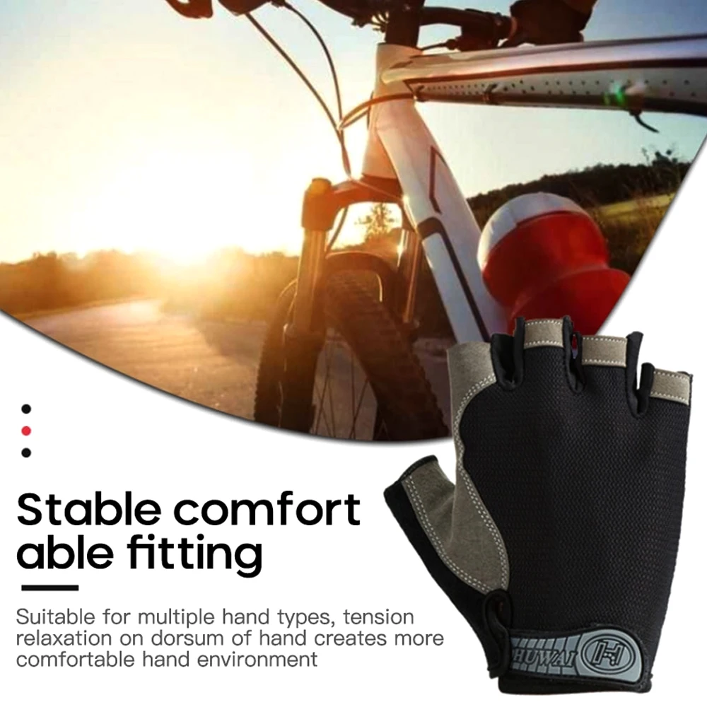 Cycling & Workout Gloves for Men Women - Breathable Training Gloves for Gym, Weight Lifting, Outdoor - Snug Fit (1 Pair)