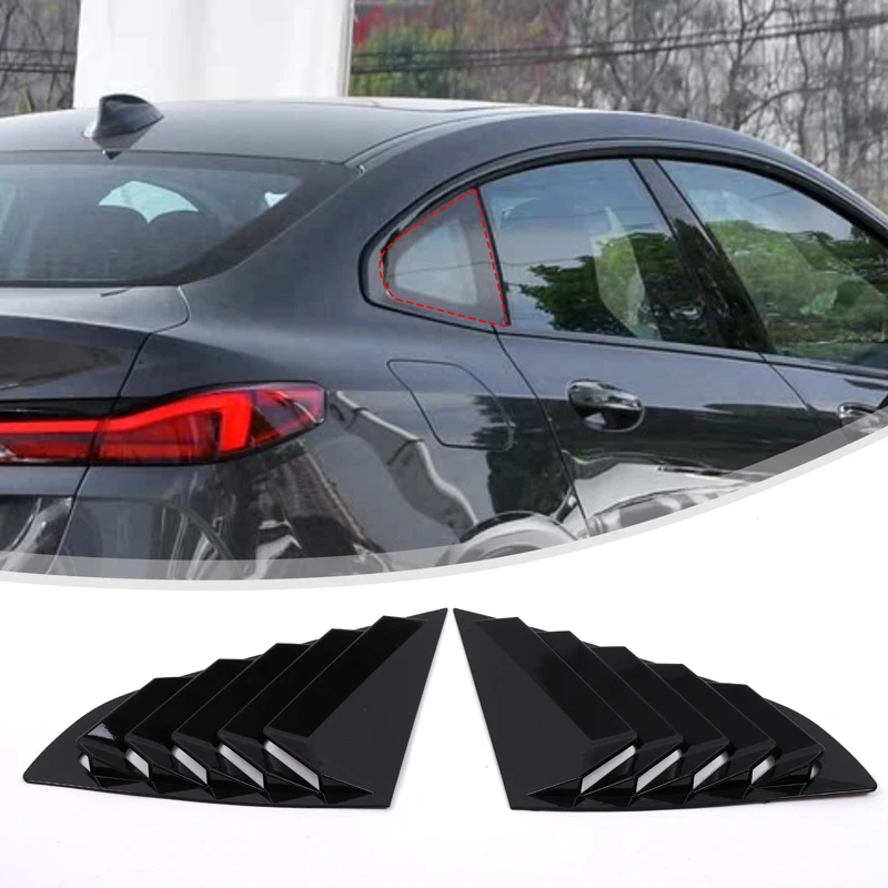 

For BMW 2 Series F44 2020-2023 ABS Carbon Fiber Car Styling Car Rear Triangle Blind Sticker Car Exterior Decoration Accessories
