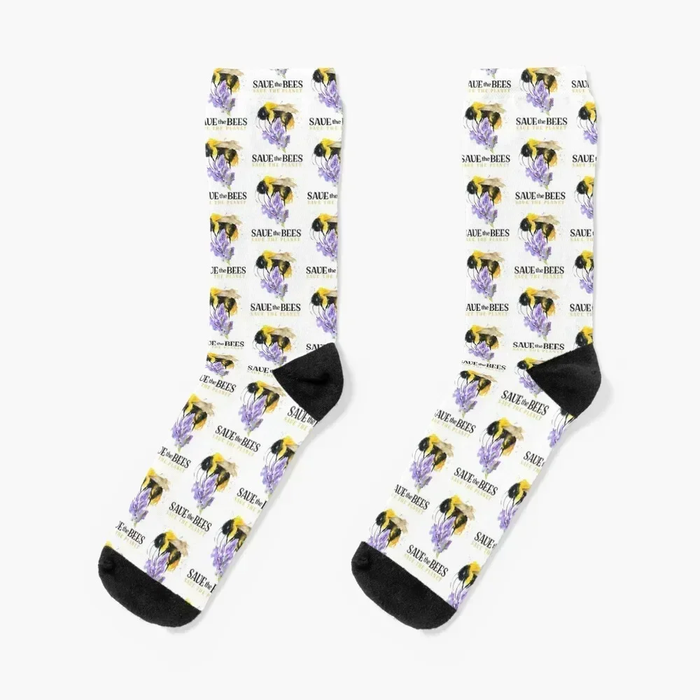 Save the Bees Socks winter gifts bright garter kids christmas gifts Socks Men Women's