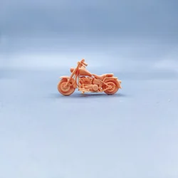 1/64 1/43 Figurines Scale Model Resin Fat Boy Motorcycle Uncolored Miniatures Diorama Hand-painted W014