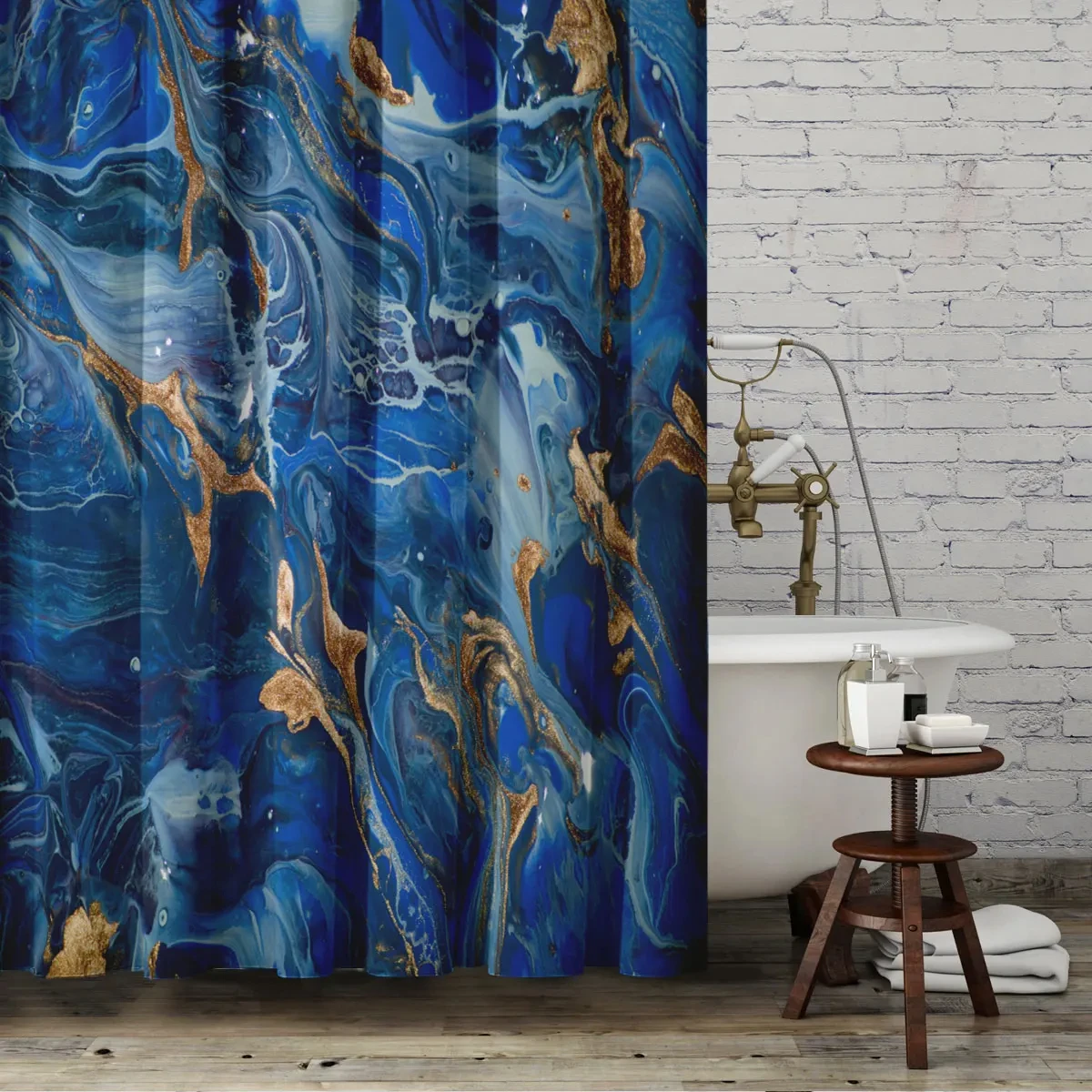 Modern Art Style Marble Luxury Shower Curtain Waterproof Home Decor Polyester Fabric Bathroom Curtains Toilet Cortinas De Ducha