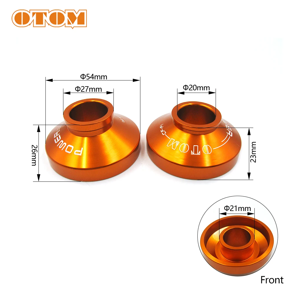 OTOM Front Wheel Axle Bushing Spacers Hub Gasket Protection Cap Guard Cover Lock Rim Screw Bolts For HONDA CR125 CR250 CRF450RX