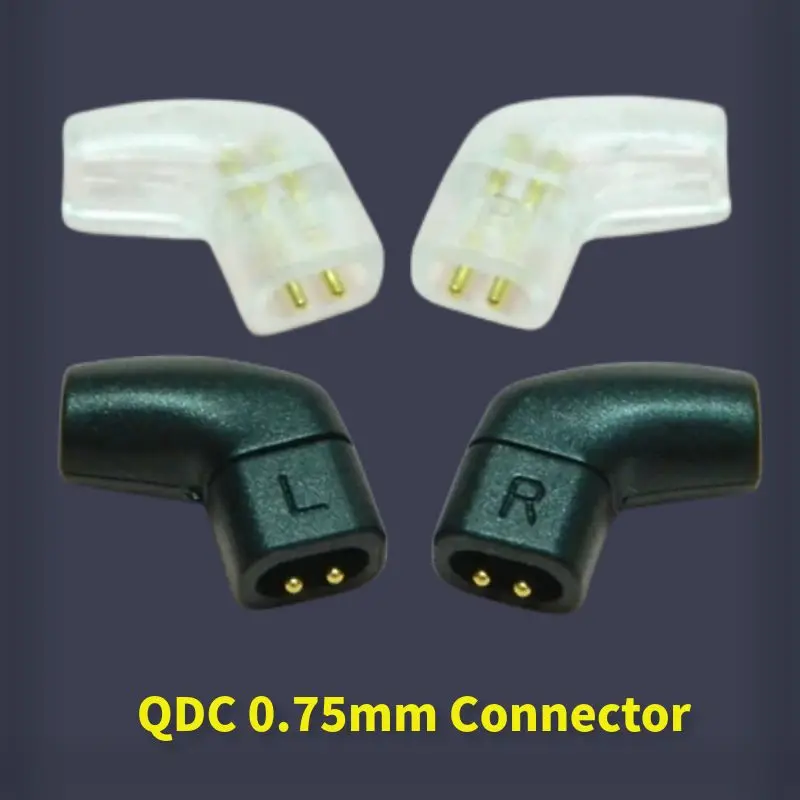 Złącze 0.75mm 2 Pin wtyczka słuchawek gniazdo Audio OD 3mm dla QDC RR NF NM2 + NA1 słuchawki słuchawki akcesoria elektroniki użytkowej