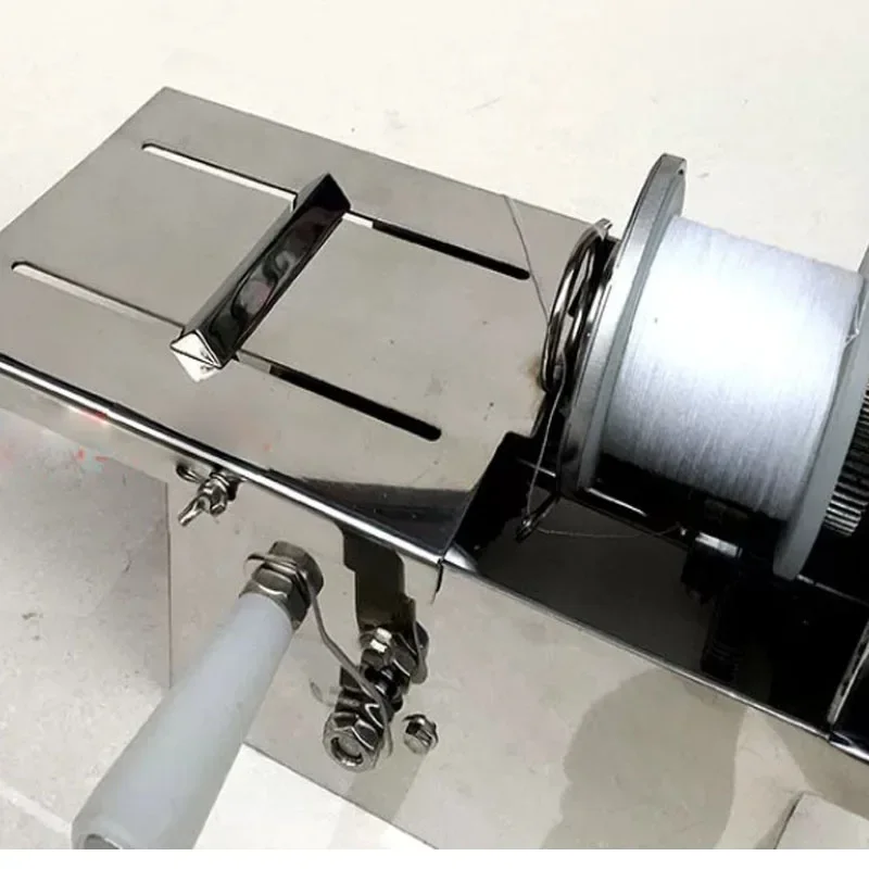 Hand Operated Sausage Tying Linking Machine Stainless Steel Manual Sausage Stringing Machine for Butcher Deli Shop