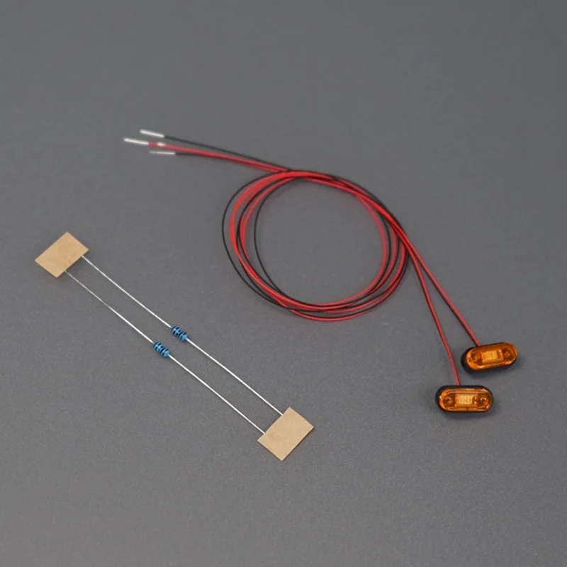 JUWUBA 1/14 LED 3V Warning Light Side Light for Tamiya RC Truck SCANIA 770S R620 VOLVO BENZ Arocs MAN TGS Car Accessories