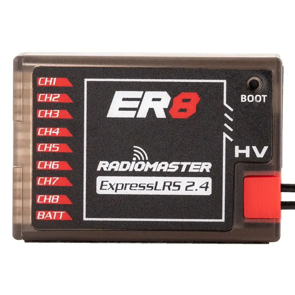 Radiomaster 2.4G ELRS PWM Receiver ER4 / ER6 / ER8 / ER6G / ER6GV / ER8G / ER8GV for RC Airplane Fixed-Wing Gliders Car Boat