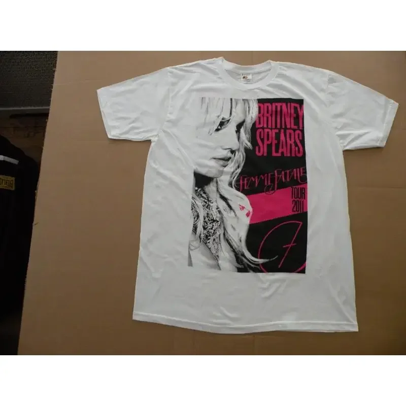 Britney Spears Vintage 2011 Femme Fatale Tour Concert T Shirt With Ticket