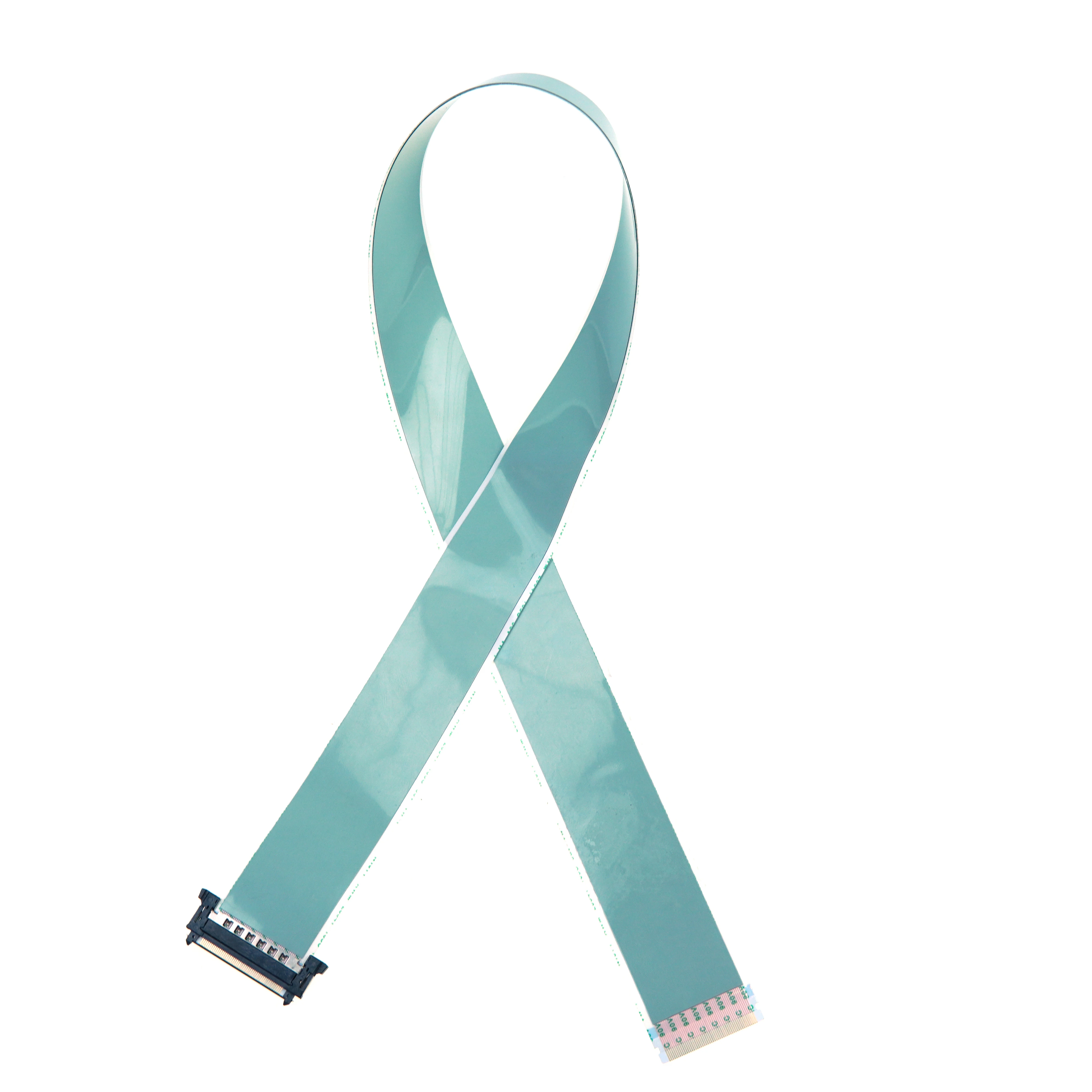 One End JAE FI-RE51 51Pin 0.5mm Pitch Connector One End 51P With Latch A-type FFC LVDS Cable for LCD Screen